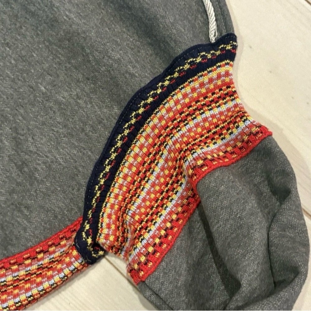 NATURAL LIFE knit trim pullover French terry sweater sweatshirt boho L/XL - Picture 5 of 13